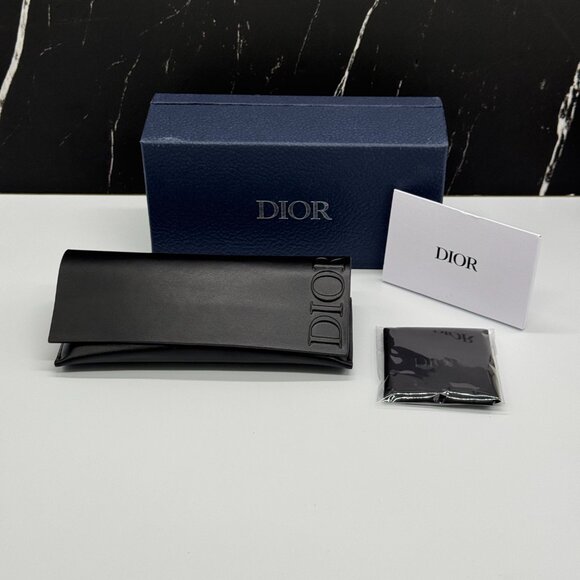 NEW DIOR DIORBLACKSUITO N3I 2500 SQUARE HAVANA EYEGLASSES DIOR - Picture 9 of 9